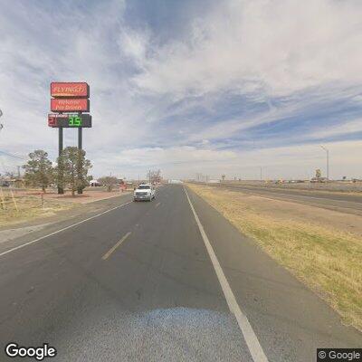 Street view of the Pecos DMV office