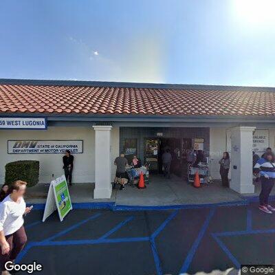Street view of the Redlands DMV office