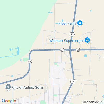 Location of the Antigo service center (Langlade County) DMV office