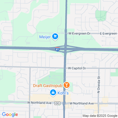 Location of the Appleton service center (Outagamie County) DMV office