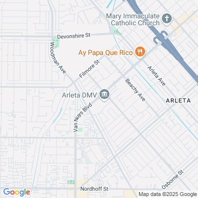 Location of the Arleta DMV office