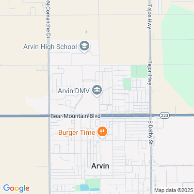 Location of the Arvin DMV office