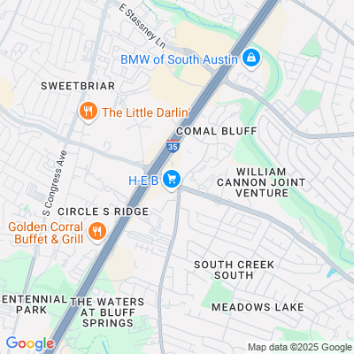 Location of the Austin South DMV office