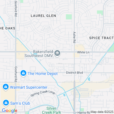 Location of the Bakersfield Southwest DMV office
