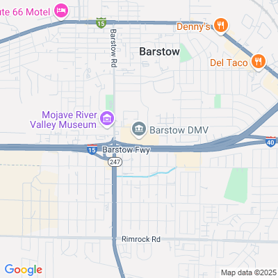 Location of the Barstow DMV office
