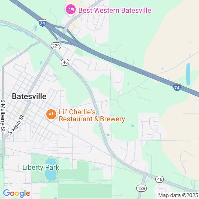 Location of the Batesville DMV office