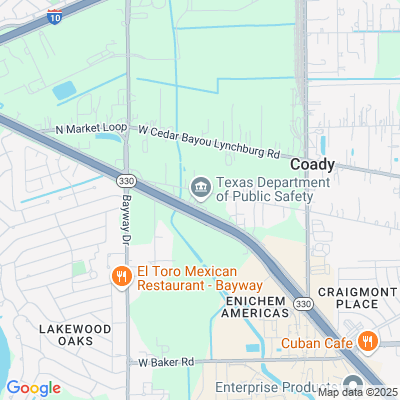 Location of the Baytown DMV office