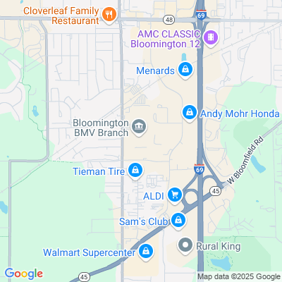 Location of the Bloomington DMV office