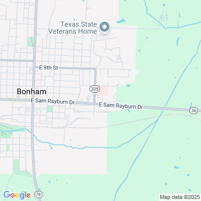 Location of the Bonham DMV office