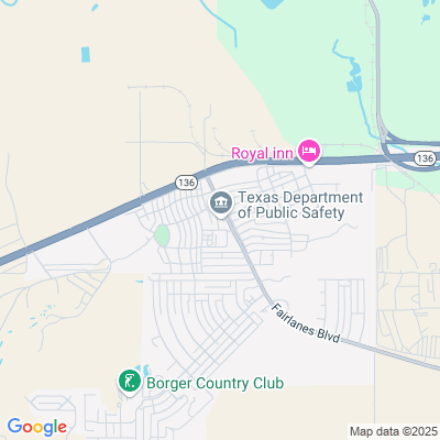 Location of the Borger DMV office