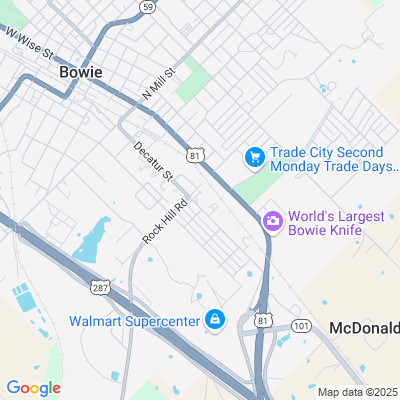 Location of the Bowie DMV office