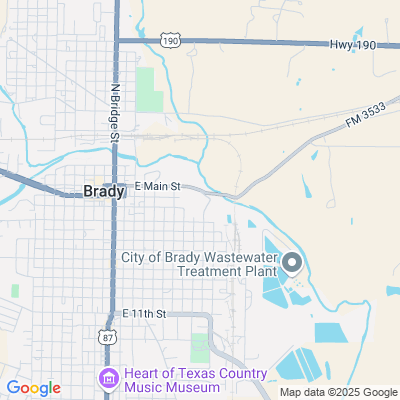 Location of the Brady DMV office