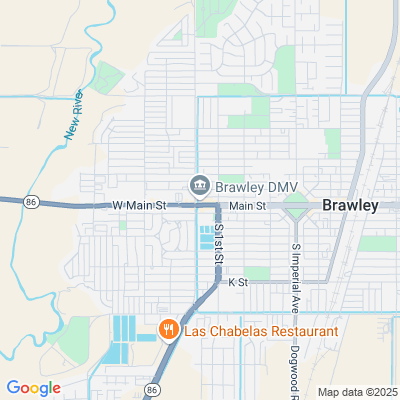Location of the Brawley DMV office