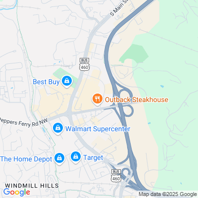 Location of the Christiansburg Customer Service Center DMV office