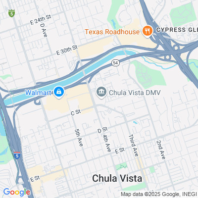 Location of the Chula Vista DMV office