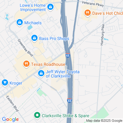 Location of the Clarksville DMV office