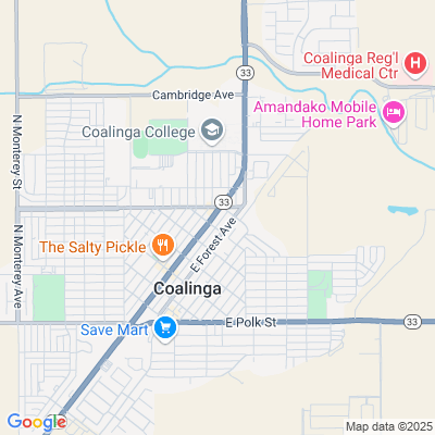 Location of the Coalinga DMV office