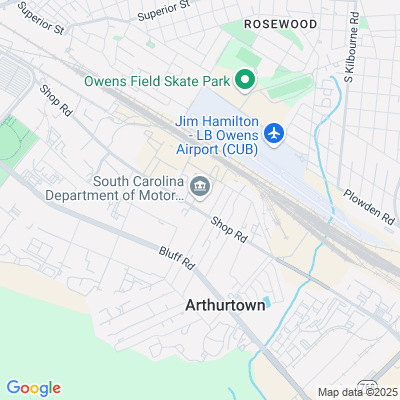 Location of the Columbia - Shop Road DMV office