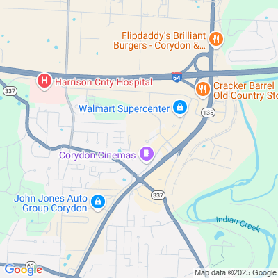 Location of the Corydon DMV office
