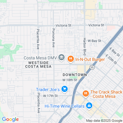 Location of the Costa Mesa DMV office