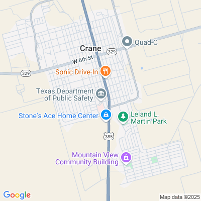 Location of the Crane DMV office