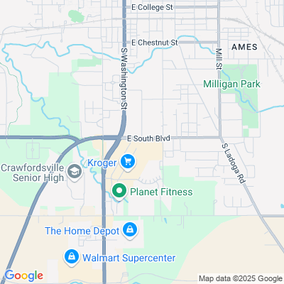 Location of the Crawfordsville DMV office