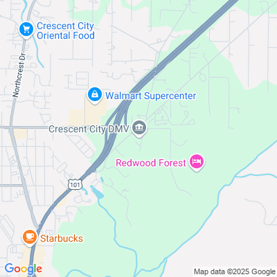 Location of the Crescent City DMV office