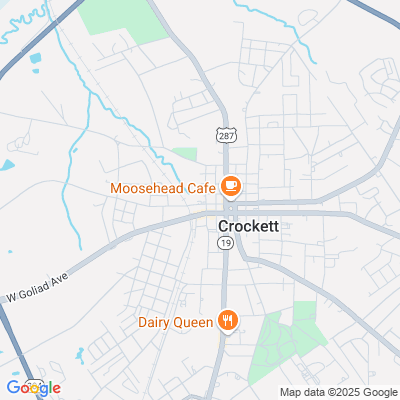 Location of the Crockett DMV office