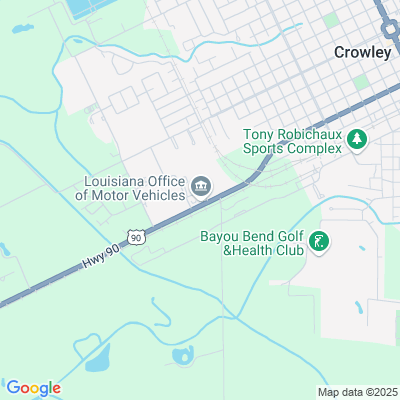 Location of the Crowley DMV office