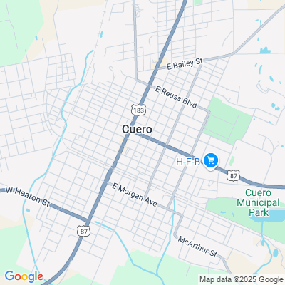 Location of the Cuero DMV office