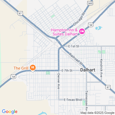 Location of the Dalhart DMV office