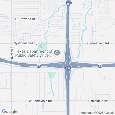 Location of the Dallas-South Mega Center DMV office