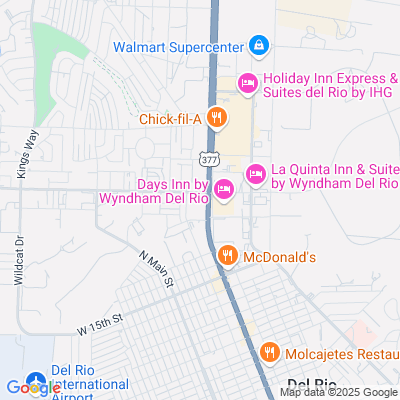 Location of the Del Rio DMV office