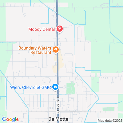 Location of the Demotte DMV office