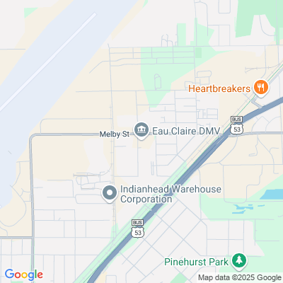 Location of the Eau Claire service center (Chippewa County) DMV office