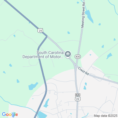 Location of the Edgefield DMV office