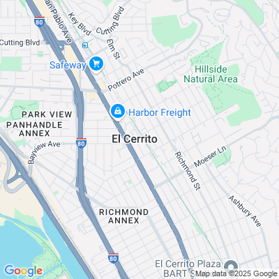 Location of the El Cerrito DMV office
