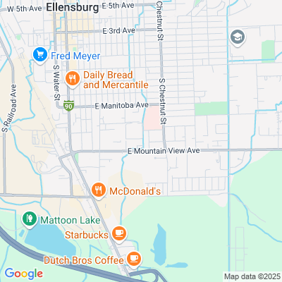 Location of the Ellensburg DMV office