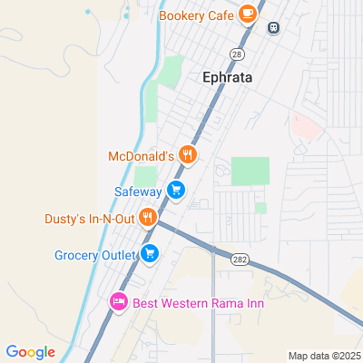 Location of the Ephrata DMV office
