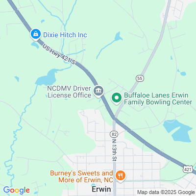 Location of the Erwin Driver License Office DMV office