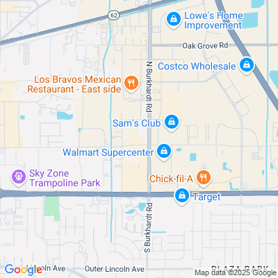 Location of the Evansville East DMV office
