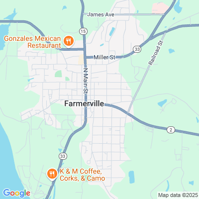 Location of the Farmerville DMV office