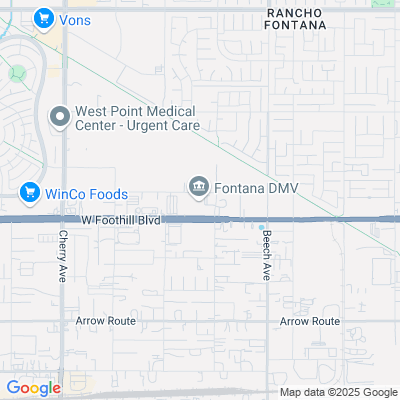 Location of the Fontana DMV office
