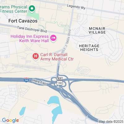 Location of the Fort Cavazos DMV office