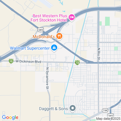 Location of the Fort Stockton DMV office