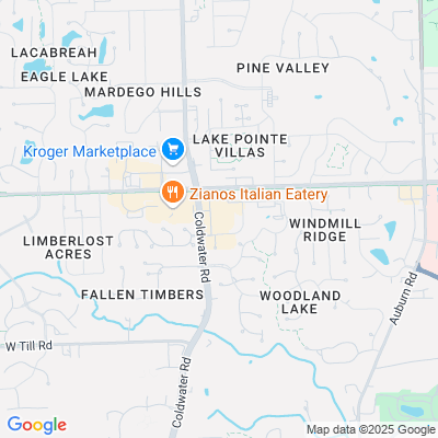 Location of the Fort Wayne - Pine Valley DMV office