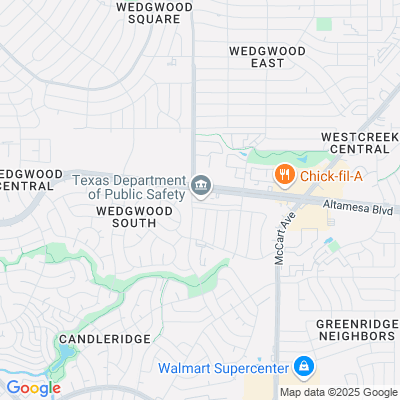 Location of the Fort Worth South DMV office