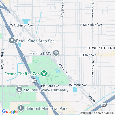 Location of the Fresno DMV office
