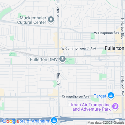 Location of the Fullerton DMV office