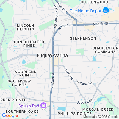 Location of the Fuquay-Varina Municipal Building Driver License Office DMV office